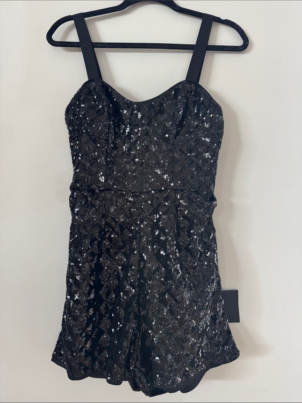 Lulus Black Sequin Party Jumper Small